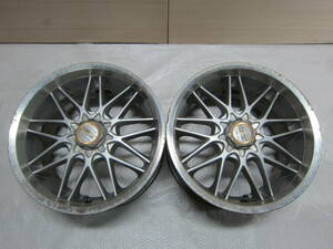 ☆MANARAY SPORT VERTEC 17 x 9JJ +37 PCD114.3 x 5H ハブ径73mm マナレイスポーツ 2本セット ドリケツ 中古☆