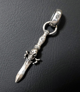 【Gaboratory】 Quarter Dagger with Skull Pendant With H.W.O クォーターダガー ペンダント スカル ガボール 正規品 シルバー925