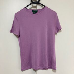 32★キレイ★RALPH LAUREN★ラルフローレン★半袖★Tシャツ★ピンク色系★Mサイズ★税込★売切り★