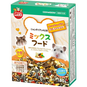 （まとめ買い）マルカン ジャンガリアンのミックスフード 180g 小動物用フード 〔×6〕