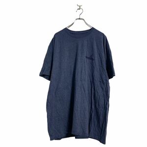 OCEAN COAST 半袖 プリント Tシャツ XL ブルーグレー バックプリント ビッグサイズ 古着卸 アメリカ仕入 a605-7475