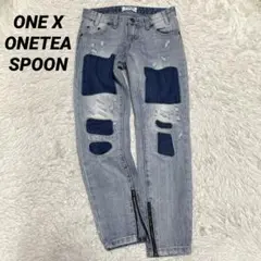 ONE X ONETEASPOON ãƒ€ãƒ¡ãƒ¼ã‚¸ã‚¸ãƒ¼ãƒ³ã‚º ã€�22ã€‘