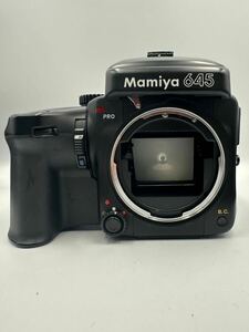 【動作確認済】Mamiya 645 PRO マミヤ 中判フィルムカメラ レンズ付き 付属品付き PK1403 PI1698 PF1111 