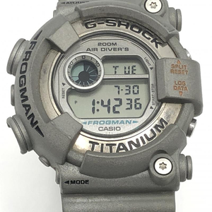 【中古】CASIO G-SHOCK FROGMAN DW-8201 腕時計 グレー カシオ ジーショック フロッグマン[240017596259]