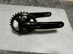 SHIMANO シマノ　DEORE XT クランクセット FC-M8000 クランク長 175mm シングル　CR-M80 32T BB-MT800 BSA 73MM 中古