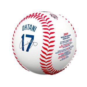 2024 MVP 大谷翔平 17 プリントサインボール LA ロサンゼルス ドジャース MLB公式 24 ナ・リーグ レプリカ 新品