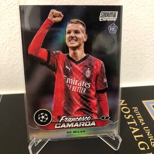 【2023-24 Topps stadium Chrome】FRANCESCO CAMARDA AC MILAN REFRACTOR RC