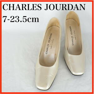 MK7951*CHARLES JOURDAN*シャルルジョルダン*レディースパンプス*7-23.5cm*アイボリー*