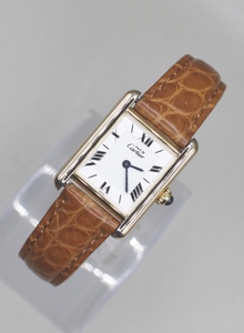 ☆時計 ☆Cartier（カルティエ）☆W1009654☆マストタンク ヴェルメイユ W文字盤 レディース クォーツ 腕時計☆稼動品☆『VRW-131』