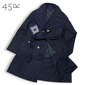 ★ 国内正規品 45R フォーティーファイブアール 7012016 中綿ライナー付き ナイロン トレンチコート Trench coat 2 ネイビー