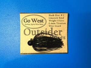 GoWest 【Outsider】スモラバ (3/32oz ・0.4mm チタンガード) Color:Black-21