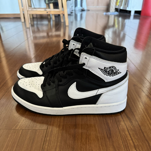 NIKE◆NIKE Air Jordan 1 Retro High Og/Black/White-White/27cm/黒白/ナイキ/エアジョーダン1