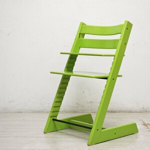 ● ストッケ STOKKE トリップトラップ TRIPP TRAPP ベビーチェア キッズチェア グリーン S/N4～ ノルウェー 北欧家具