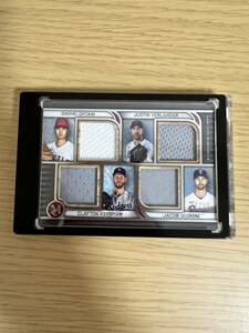 大谷翔平 バーランダー カーショウ デグロム 99枚限定 レリック 2023 TOPPS MUSEUM COLLECTION PRIMARY PIECES QUAD RELICS epoch BBM 