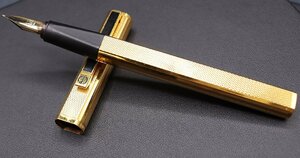 (ペン先18K 750)ダンヒル dunhill ゴールド 万年筆 ※筆記未確認◆おたからや【G-B34331】同梱-2