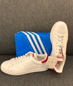 キングラム[22]　アディダスadidas　スタンスミスSTANSMITH　シューズ　レッド（26.5ｃｍ）　中古/送料無料