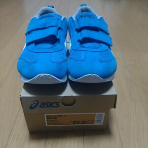 asics idaho mini 4 blue/white size 22cm