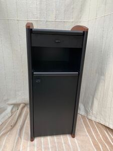 ★大阪・引取りOK★　カリモク家具　Karimoku　電話台　キャビネット　飾台　高さ:84cm　横幅:35cm　奥行:35cm　収納　棚　花台　★