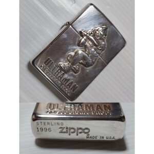 １円スタート　ZIPPO スターリングシルバー　ウルトラマン 30周年　30th　立体　1996年製　Stirling　Silver