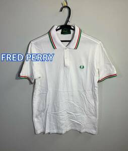 ■FRED PERRYフレッドペリーポロシャツ:M☆BH-988