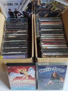 1円スタート！　直筆サイン入カード3種　ヘヴィ・メタル、ハードロック他CD　サンプル含む　全46タイトル　DVD3タイトル