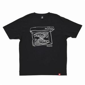 ★格安 NEWBALANCE シューボックス 半袖Ｔシャツ 黒 M ニューバランス カジュアル スポーツ ブランド