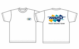 TRUST トラスト GReddy トラストレーシングチームＴシャツ ホワイト L