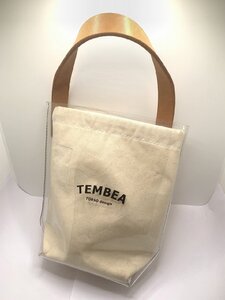 キングラム[05]TEMBEA[テンベア] ワンハンドル ビニールバッグ バケットトート クリア キャンバス巾着付き PVC×ヌメ革【送料無料】1984