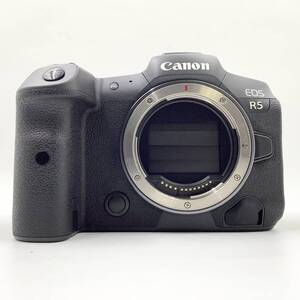 【全額返金保証】【最速発送】Canon デジタル一眼 EOS R5 ボディ ブラック 美品 動作確認済 シャッター8000回以下