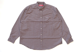 (L)Supreme Loose Fit Oxford ShirtシュプリームルーズフィットオックスフォードシャツBrown Plaid