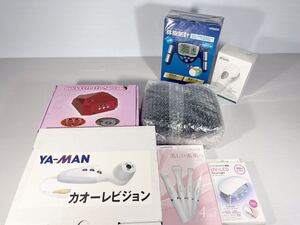 【中古品】【動作未確認】美容家電いろいろおまとめ6点セット 【ype240345】b ヤーマン レーザー美顔器 オムロンOMRON 体脂肪計