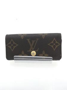 LOUIS VUITTON◆ミュルティクレ4_モノグラム_BRW/レザー/BRW/総柄/レディース