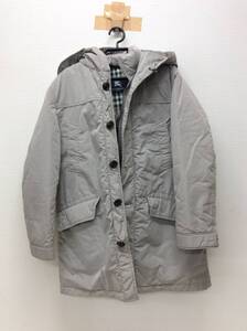 ■9091 BURBERRY バーバリー 洋服 メンズ アウター ダウン Ｍサイズ グレー系 チェック柄 BBN35-110-04 中古