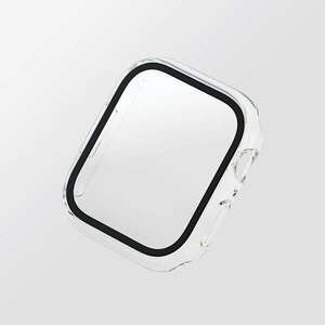 Apple Watch 8/7 45mm用フルカバーケース プレミアムガラス/高透明タイプ 液晶部及び側面部を保護し傷や汚れから守る: AW-21AFCGCR