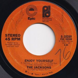 Jacksons Enjoy Yourself / Style Of Life Epic US 8-50289 204341 SOUL DISCO ソウル ディスコ レコード 7インチ 45