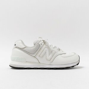 【1円スタート】 newbalance × beauty&youth ニューバランス × ビューティーアンドユース ML574BYT レザー ホワイト スニーカー US8 26cm