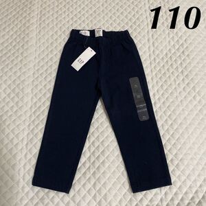 新品 1600円 GAP パンツ 110 ネイビー タグ付き 未使用 ギャップ 紺 無地 シンプル ナチュラル キッズ ベビー スパッツ ズボン 保育園 幼稚