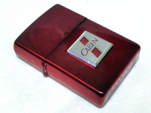 ♪中古美品 ZIPPO CABIN『ACTIVE STYLE COLLECTION VOL. 2』RED ジッポー キャビン 赤 2000年製 清掃済♪