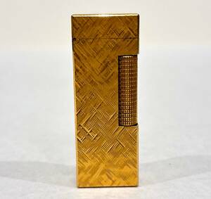 to-032 ★１円～ 中古現状品/着火未確認【dunhill ダンヒル】 ローラー式 ライター ゴールド色 喫煙グッズ ガスライター ブランドライター