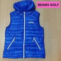 BEAMS GOLF ビームスゴルフ　ダウンベスト　ブルー　Mサイズ