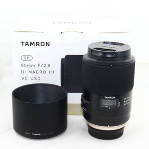 TAMRON 単焦点マクロレンズ SP90mm F2.8 Di MACRO 1:1 VC USD ニコン用 フルサイズ対応 F017N 