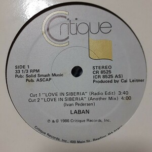  LABAN / LOVE IN SIBERIA /US 12INCH 3VER