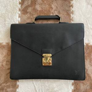 【希少廃盤品】LOUIS VUITTON　ルイヴィトン　エピ　ビジネスバッグ　ブラック