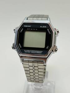 動作未確認　SEIKO セイコー ALBA セイコー アルバ デジタル腕時計 アラームクロノグラフ W136-4A20 クオーツ 腕時計 メンズ