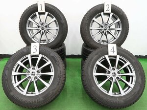 4本 社外 17インチ 7J +48 スタッドレス ブリヂストン ブリザック DM-V3 2021年 225/65R17 エクストレイル CX-5 CX-8 CR-V アウトバック