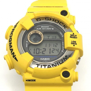 【中古】CASIO G-SHOCK FROGMAN DW-8200AC 腕時計 イエロー カシオ ジーショック フロッグマン[240010451401]