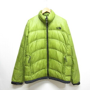 ザノースフェイス THE NORTH FACE ND18200 サミットシリーズ アコンカグア ダウン ジャケット L グリーン 軽量 ナイロン 正規品 メンズ