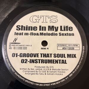 GTS/Shine In My Life/feat.m-flo & Melodle Sexton/Fantasy/レコード/中古/DJ/house/hiphop