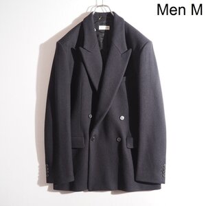 C2361P ▼DRIES VAN NOTEN ドリスヴァンノッテン▼ 23AW BISHOP ダブルブレスト ウール ジャケットコート ブラック M 秋冬 rb mks