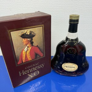 V410-M15-7170 COGNAC Hennessy X.O ヘネシー クリアボトル 金キャップ コニャック 度数 40％ 容量 700ml 箱付き 未開栓